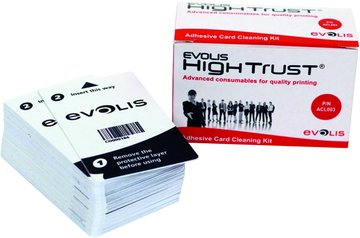 Kit de nettoyage Evolis Edikio cartes adhésive (pour rouleaux de nettoyage)
50 cartes adhésives photo 1