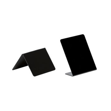 Cartes plastiques longues laminées noires mates - format 120 x 50mm - lot de 500 - uniquement pour Edikio Flex photo 2
