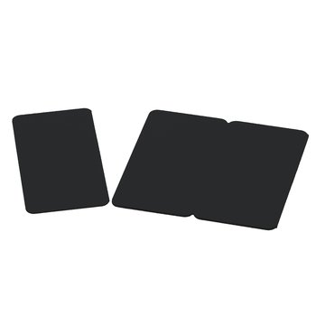 Cartes plastiques laminées tri-cartes noires mates - format CB - épaisseur 0.76mm - lot de 100 - Evolis High Trust   photo 1
