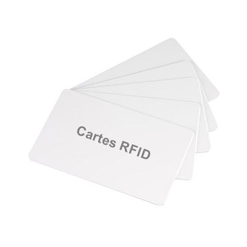 Cartes plastique RFID technologie EM4200 - fréquence 125 KHZ - 0,82mm - format 86x54mm - Lot de 500 photo 1