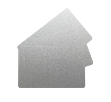 Cartes plastiques laminées couleur Argent - format CB - épaisseur 0.76mm - lot de 100 - Evolis High Trust photo 1