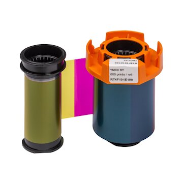 Rubans Agilia couleurs YMCK RT - 600 impressions 1 face - Evolis Hight Trust photo 1