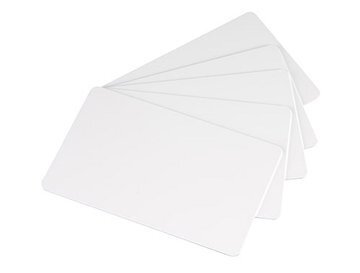 Lot de 500 cartes pvc laminées blanches - CR80 (86x54mm) - épaisseur 0,76mm - Evolis Edikio photo 1