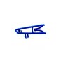 Clips plastiques bleu – lot de 100 miniature photo 1