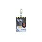 Porte-Badge rigide 1 face translucide/1 face dépolie - présentation verticale pour 1 carte Format CB + clip métal bretelle monté – lot de 100 miniature photo 2