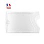 Etui-carte rigide 1 face translucide/1 face dépolie - présentation horizontale pour  1 carte Format CB – lot de 100 miniature photo 1