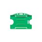 Porte-Badge rigide économique vert - protection 1 face -présentation horizontale pour  1 carte Format CB – lot de 100 miniature photo 1